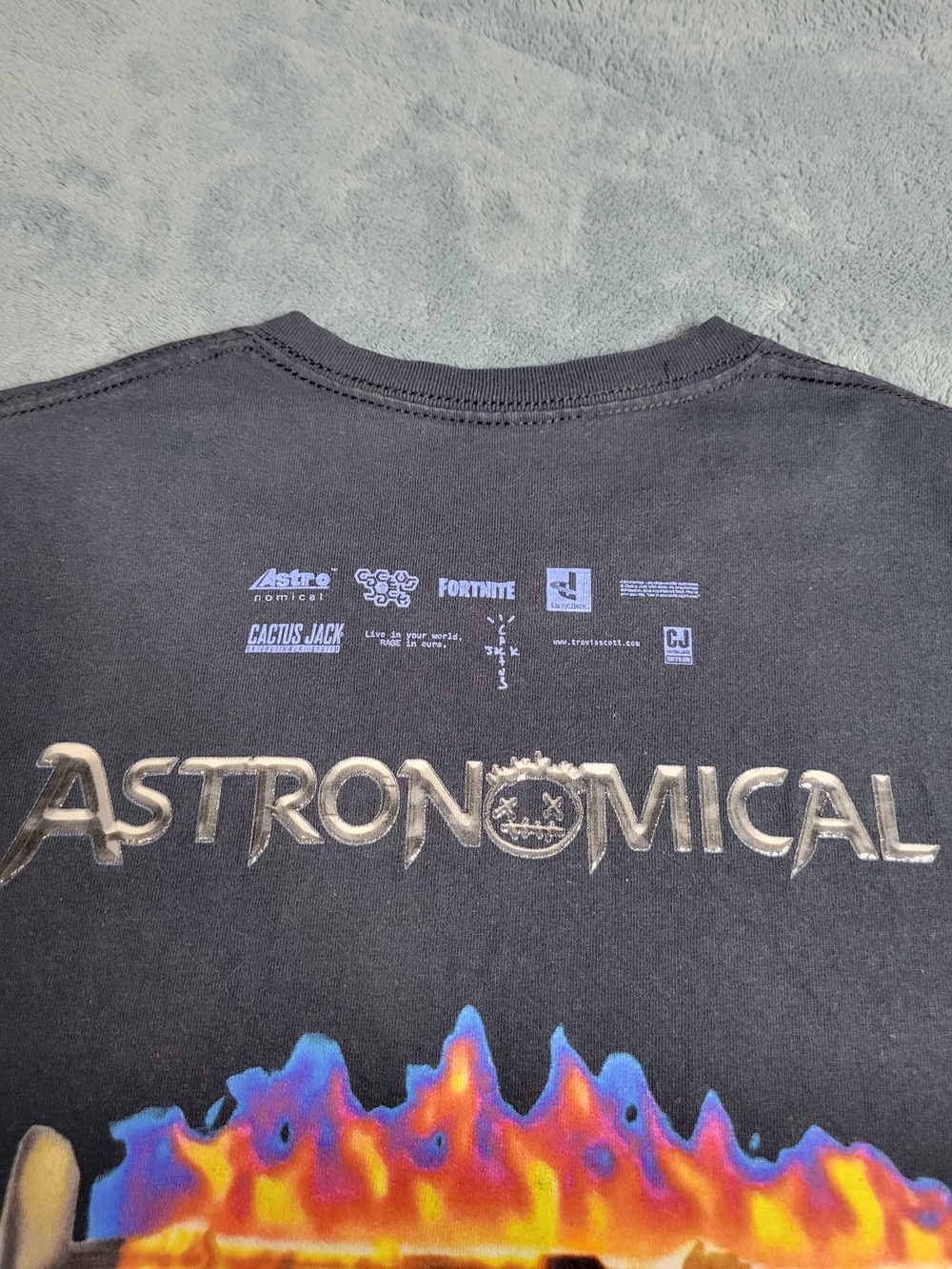 Cactus Jack Travis Scott Astro Rage Fortnite In Game Concert Tshirt